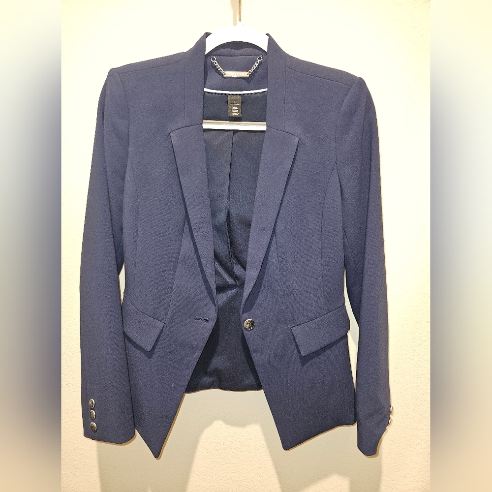 WHBM Navy Blazer, size 2